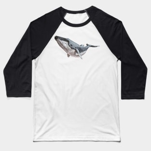 Humpback Whale Baseball T-Shirt